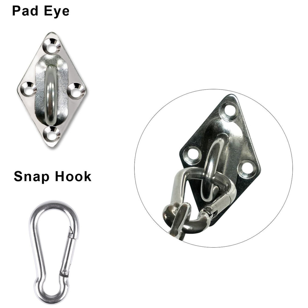 8pcs Sun Shade Sail Hardware Kit