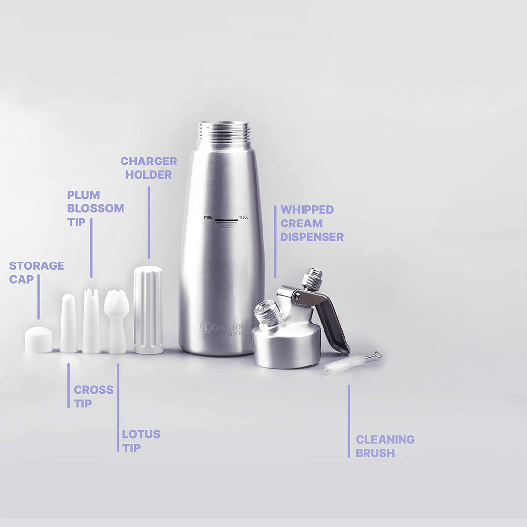 Professional Aluminum Homemade Whipped Cream Dispenser