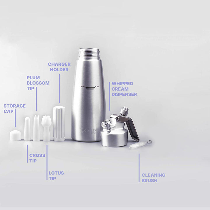 Professional Aluminum Homemade Whipped Cream Dispenser