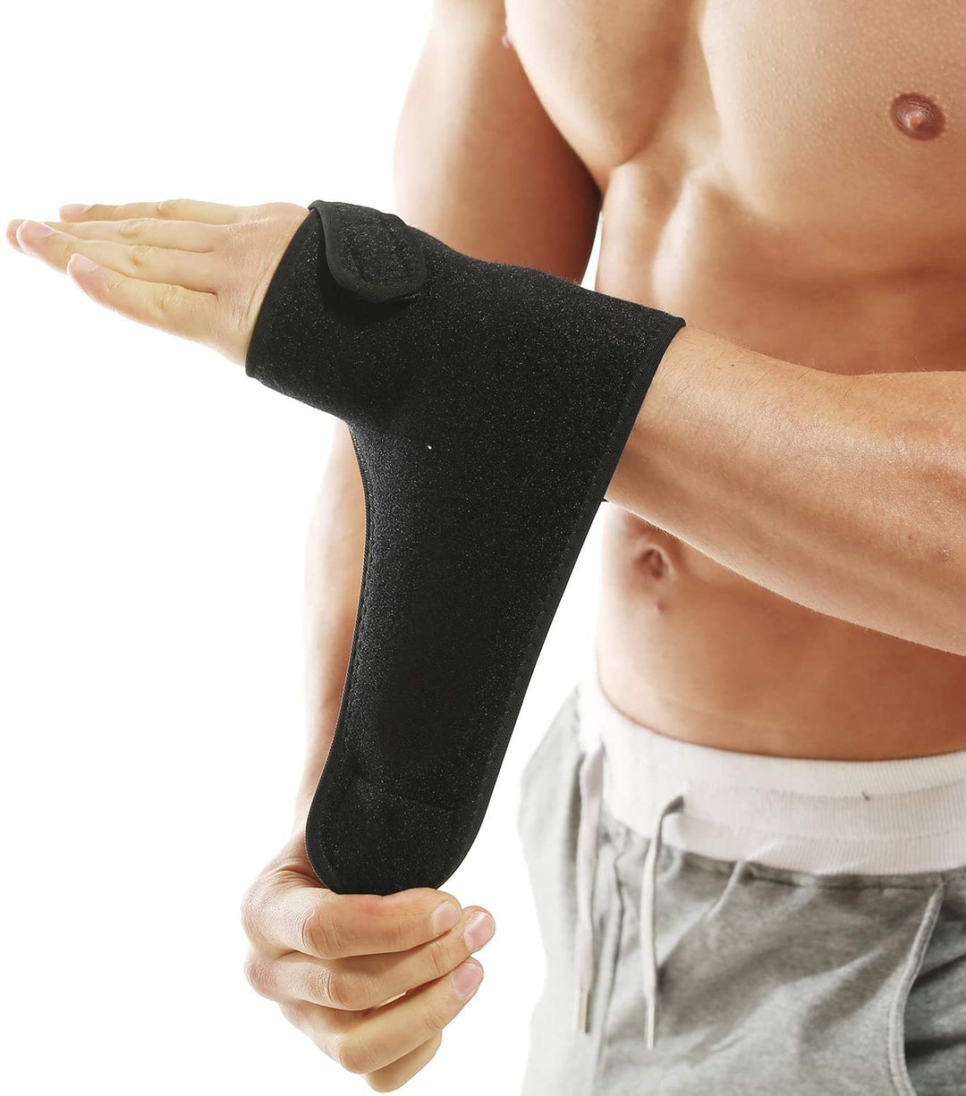 Wrist Splint Support Palm Protector with Metal Panel-Right