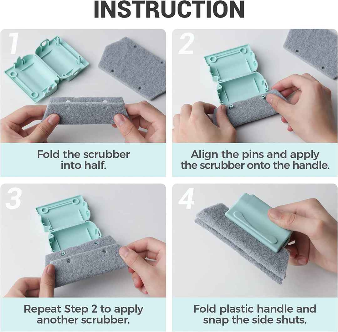 2pack Magic Door Window Groove Cleaning Brush