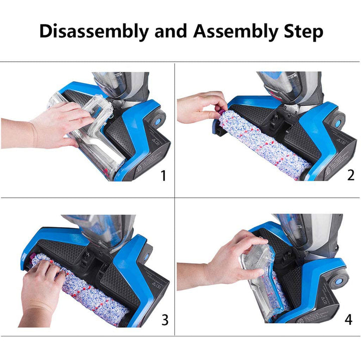 Multi-Surface Brush Rolls Replacement 1868 with Filter for Bissell