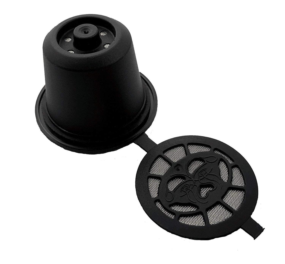 6 Pack Refillable Coffee Capsules Refilling Pods-Nespresso