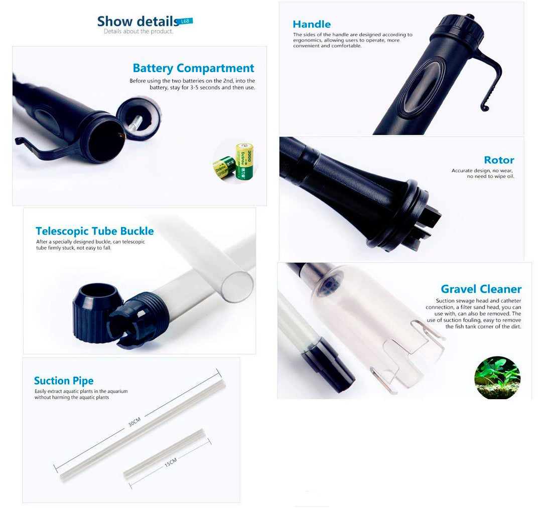 Electric Fish Tank Vacuum Cleaner Sand Washer