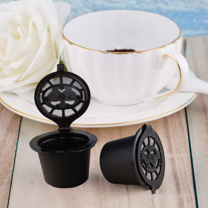 6 Pack Refillable Coffee Capsules Refilling Pods-Nespresso