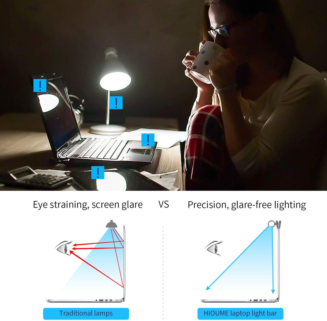 USB LED Task Lamp Laptop Monitor Light Bar 26cm