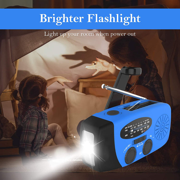 Emergency Hand Crank Self Powered AMFM Solar Radio