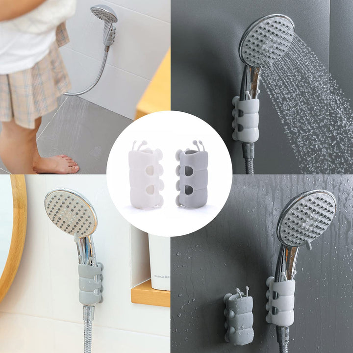 Silicone Suction Cup Shower Head Holder Bracket 2Pack