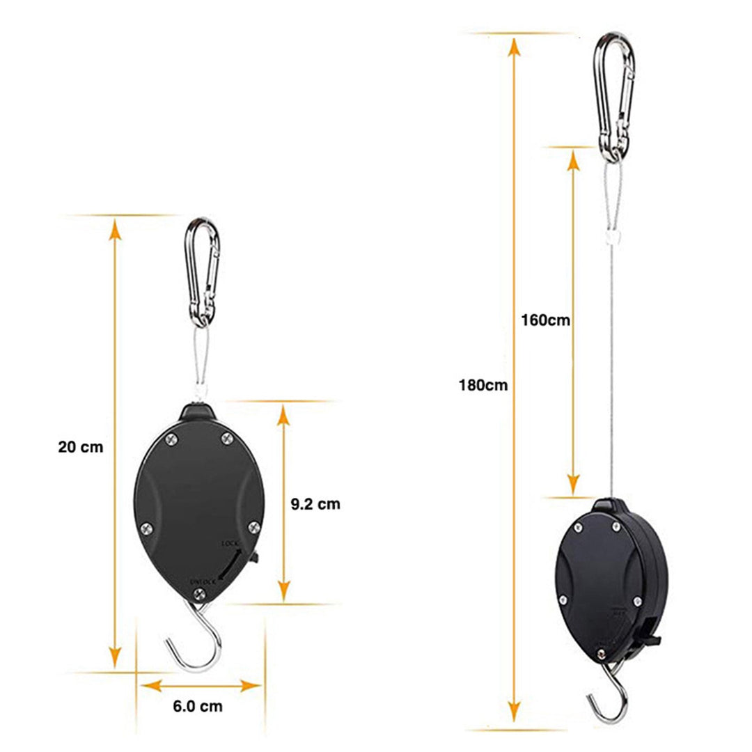 Retractable Pulley Adjustable Plant Hanger Hook