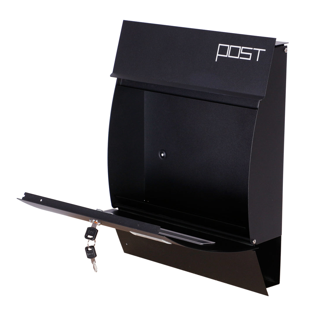Wall Mounted Vertical Locking Drop Mail Box Arched
