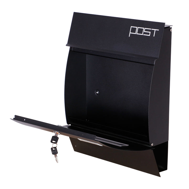 Wall Mounted Vertical Locking Drop Mail Box Arched