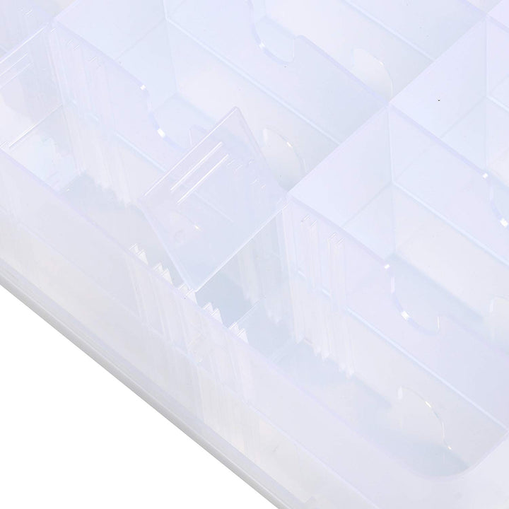 48 Grid Portable Clear Double Side Nail Polish Organizer