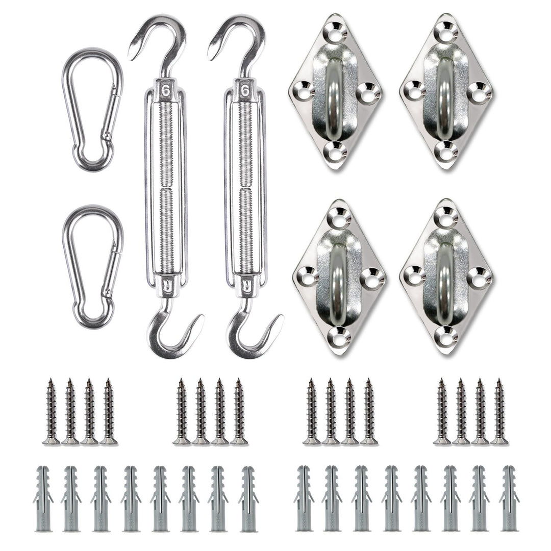 8pcs Sun Shade Sail Hardware Kit