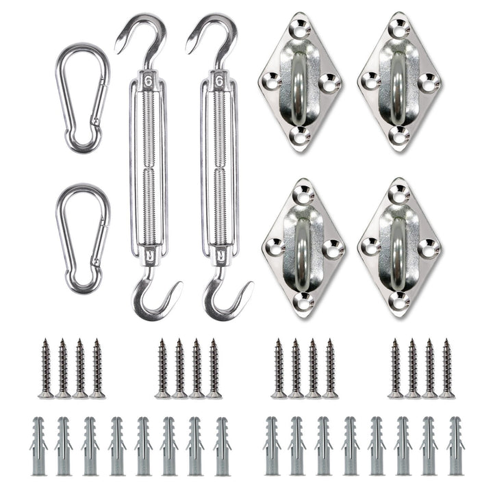 8pcs Sun Shade Sail Hardware Kit