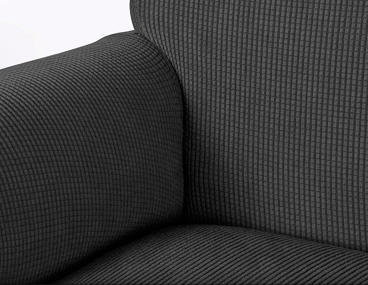 High Stretch Sofa Couch Slipcover One Seat-Black