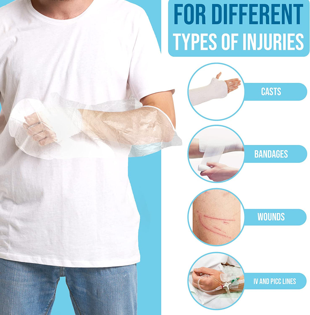 2Pack Waterproof Arm Cast Shower Cover
