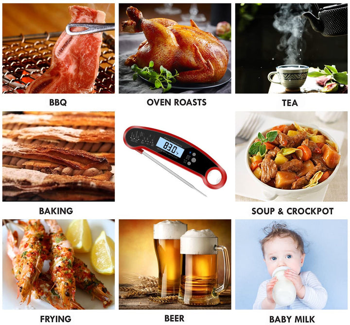 Instant Read Meat Thermometer for Grill and Cooking