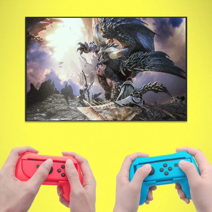 Handheld Grips Case for NS Joycon Blue Red