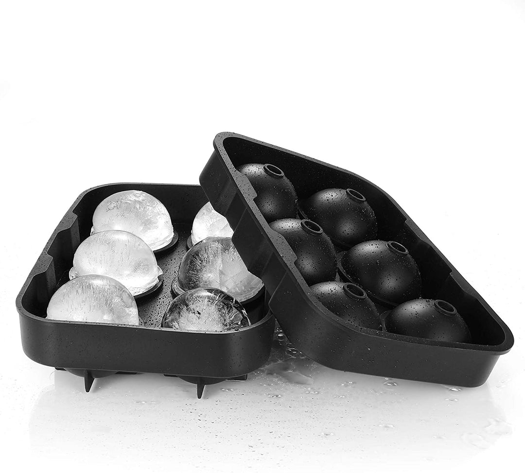 Silicone 6 Ball Ice Molds  2Pack