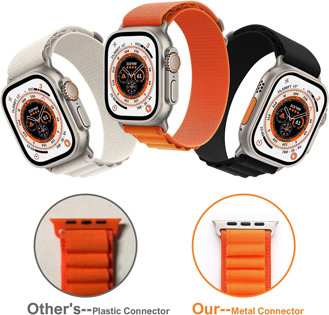 Alpine Band Strap Compatible With Apple Watch 42MM 44MM 45MM 49MM-Orange