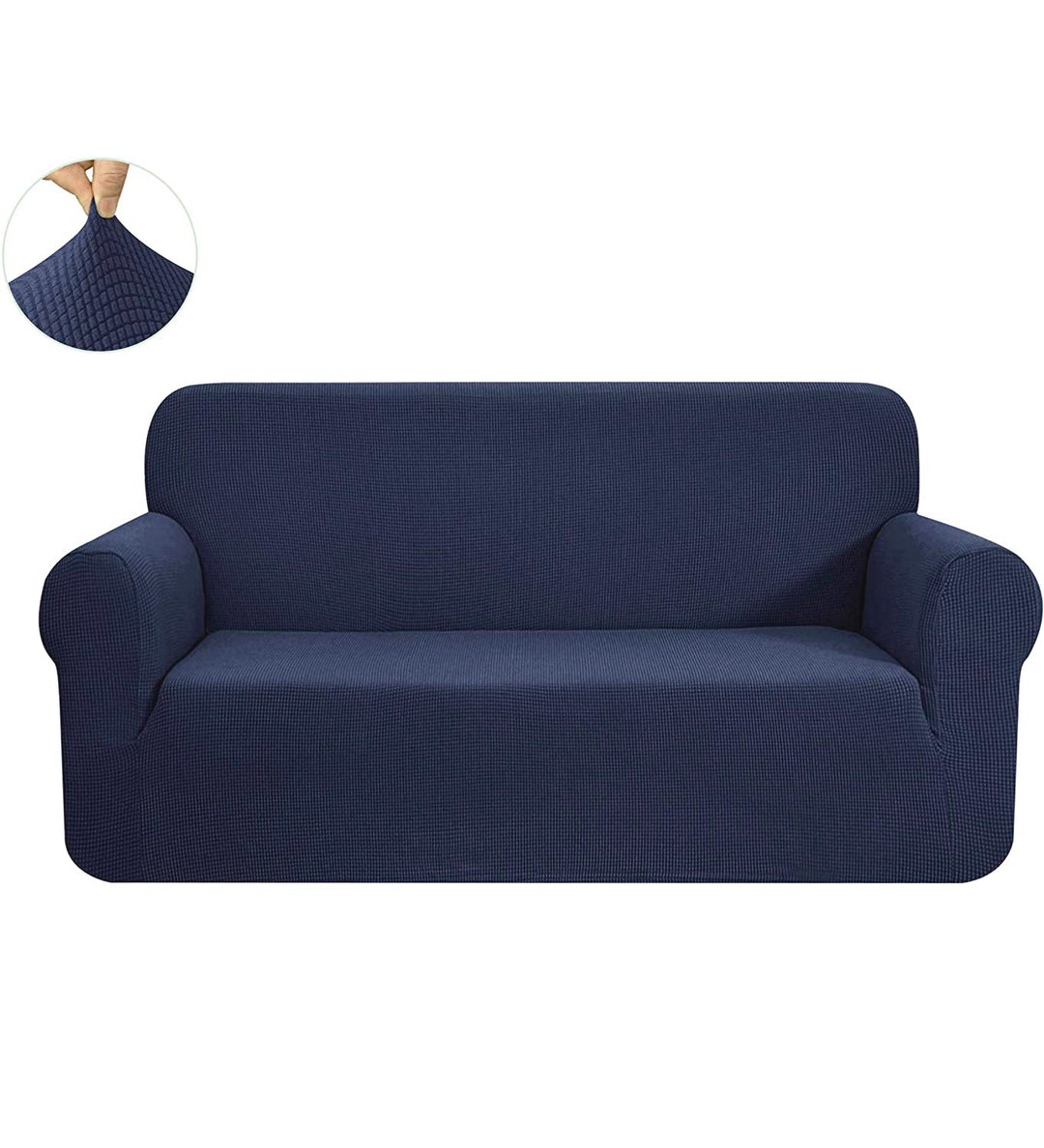 High Stretch Sofa Couch Slipcover Two Seat-Blue