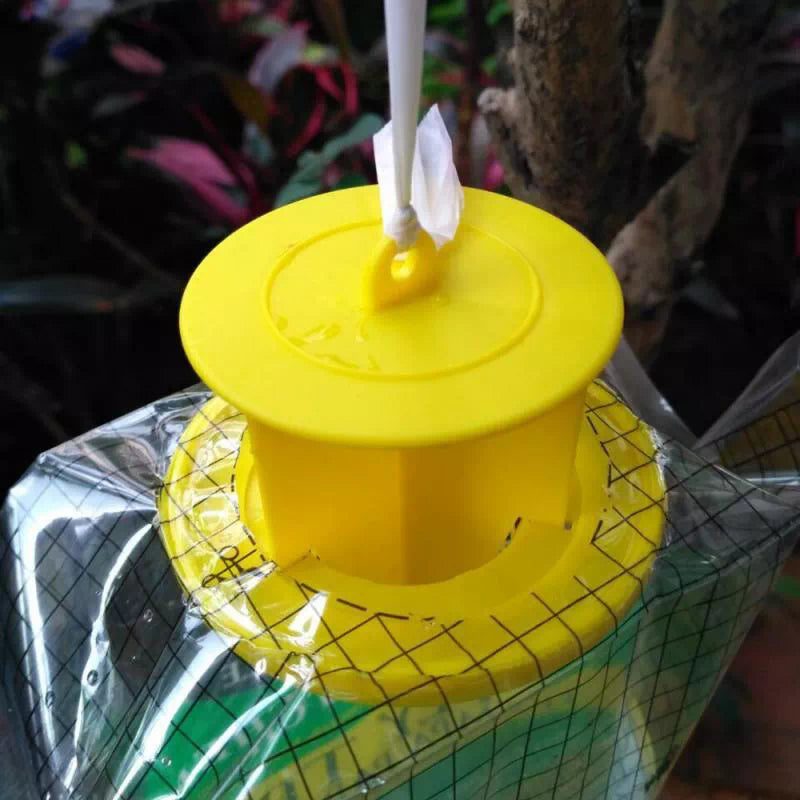 5pack Hanging Fly Trap Disposable Fly Catcher Bag