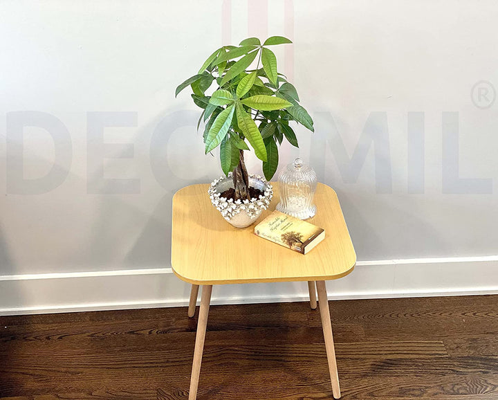 Square Coffee Table Wooden Side Table 50x50CM-Wood