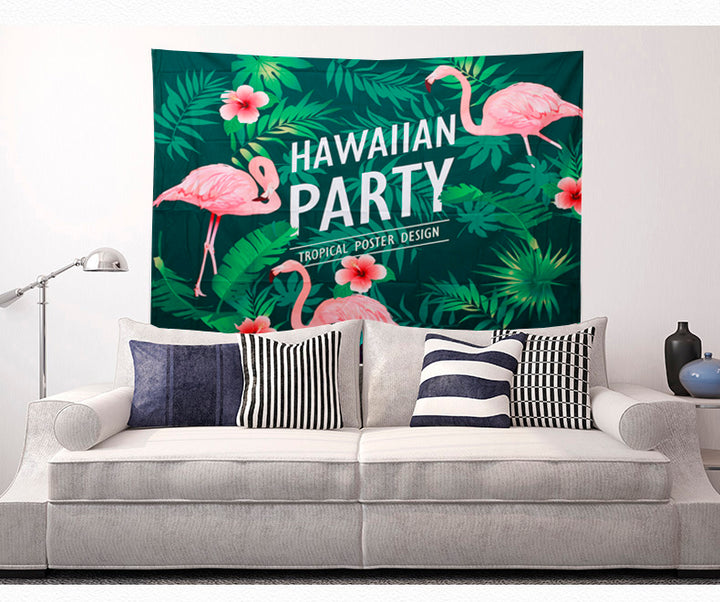 Gigantic Square Hanging Wall Art - Flamingo