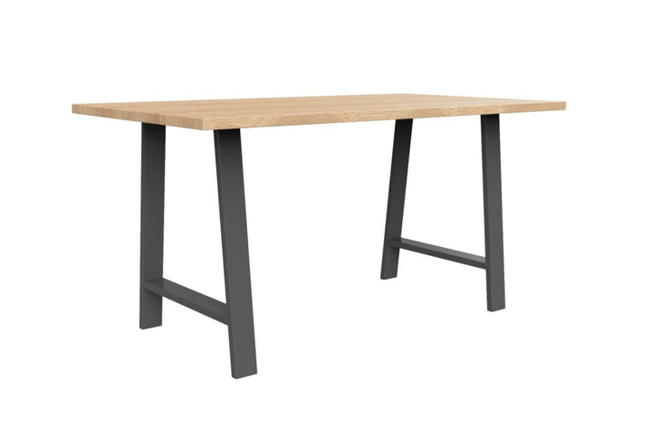 Set of 2 Steel A Shape DIY Table Bench Legs 72cm-Black