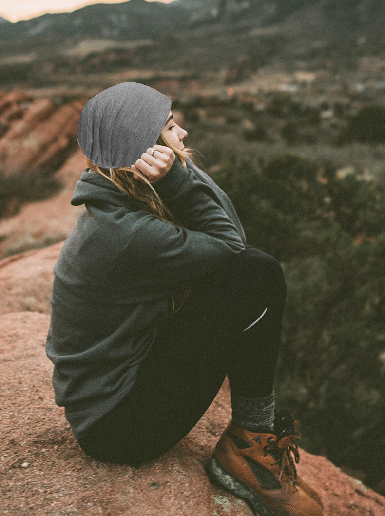 Unisex Ultra Light Slouchy Beanie-Gray