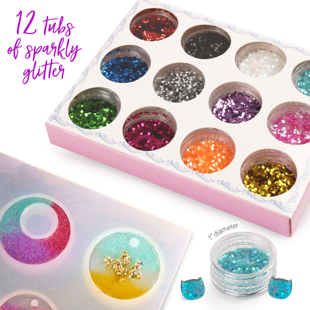 148Pcs Epoxy Resin Molds Jewelry Making Kit
