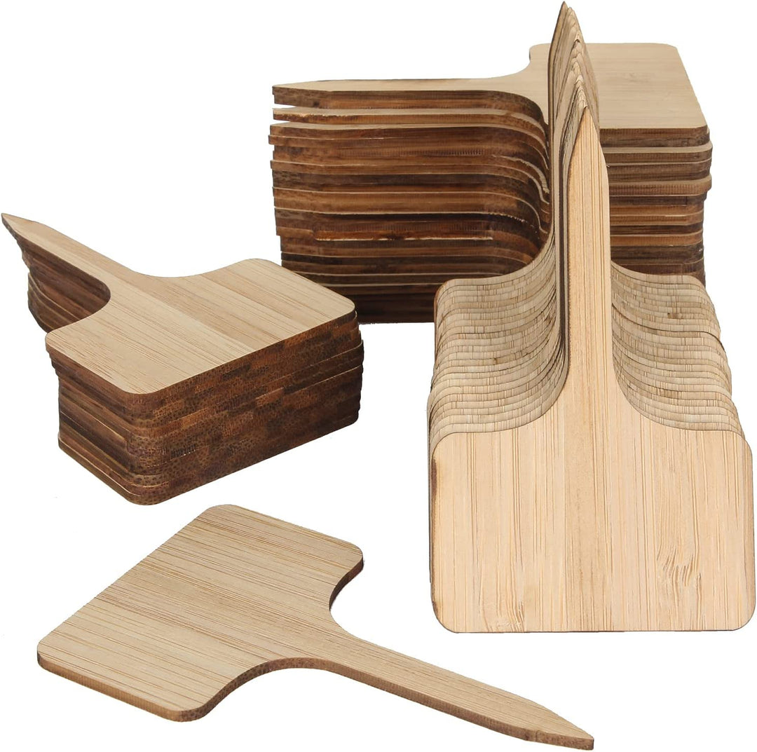 50Pcs T-Type Bamboo Garden Plant Labels