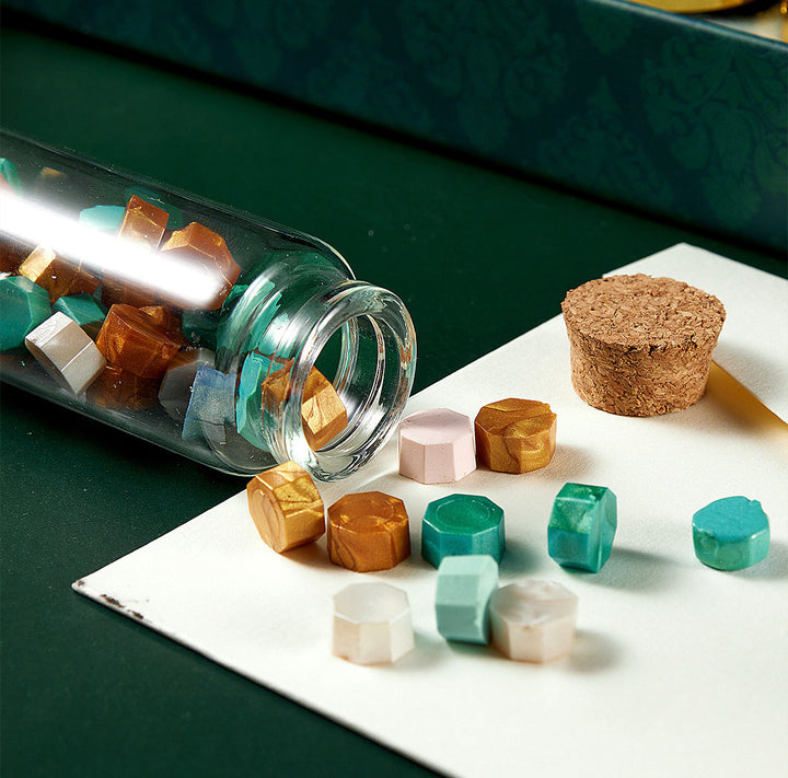 Wax Seal Stamp with Sealing Wax Beads Tool Kit