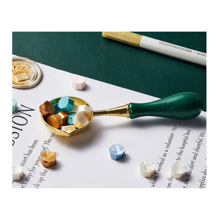 Wax Seal Stamp with Sealing Wax Beads Tool Kit
