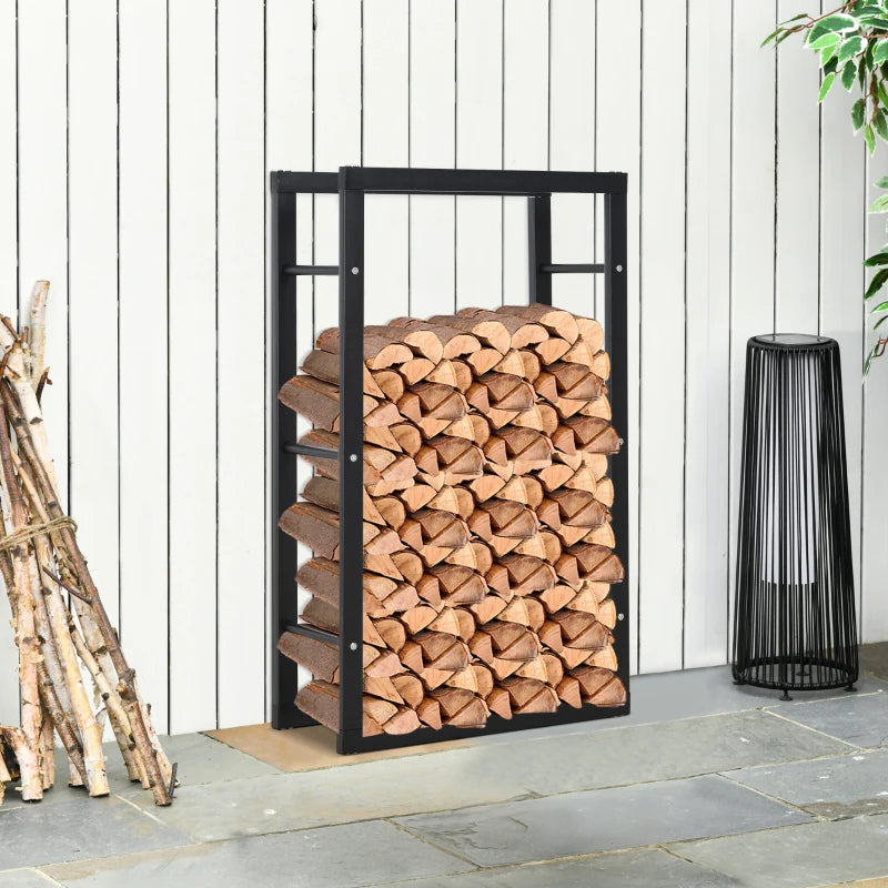 Firewood Rack Wood Storage Rack - 150x80x25cm