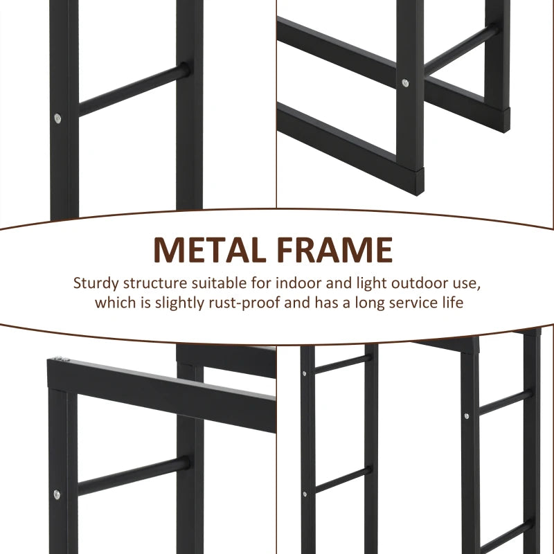 Firewood Rack Wood Storage Rack - 150x80x25cm