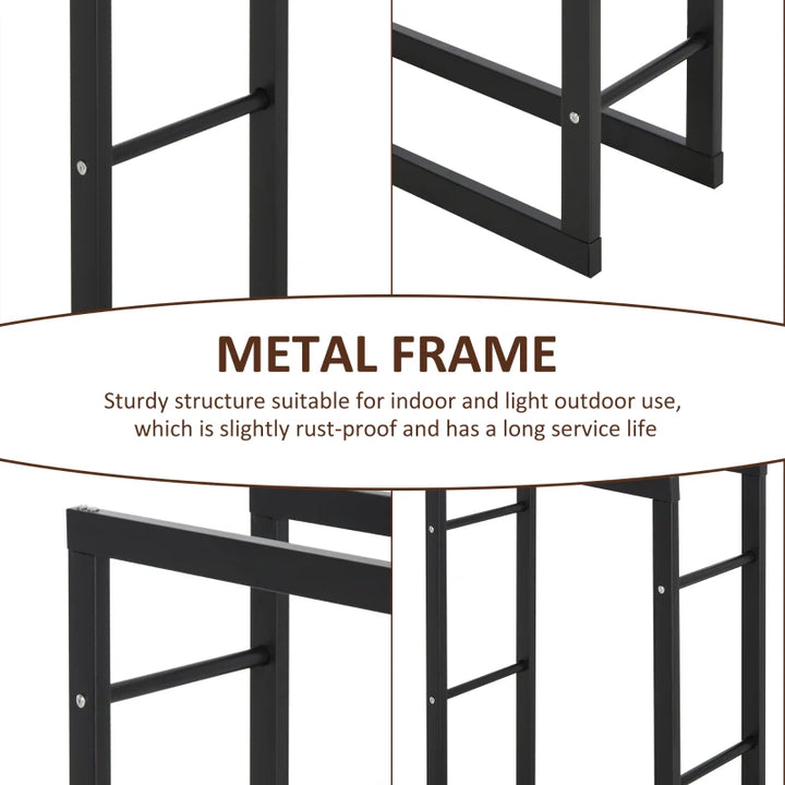 Firewood Rack Wood Storage Rack - 150x80x25cm