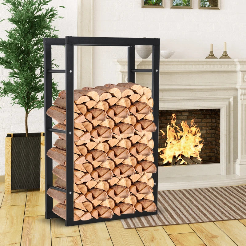 Firewood Rack Wood Storage Rack - 150x80x25cm