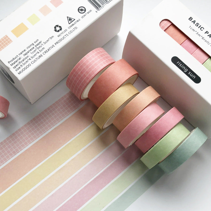 8Rolls Washi Tape Masking Tape Set-Rising Sun 2pack