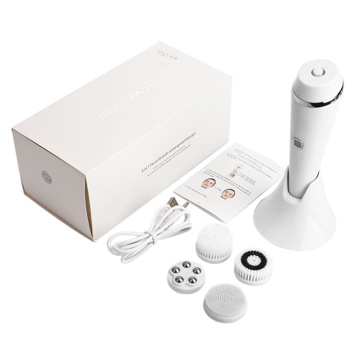 Facial Cleansing Brush with 4 Brush Heads