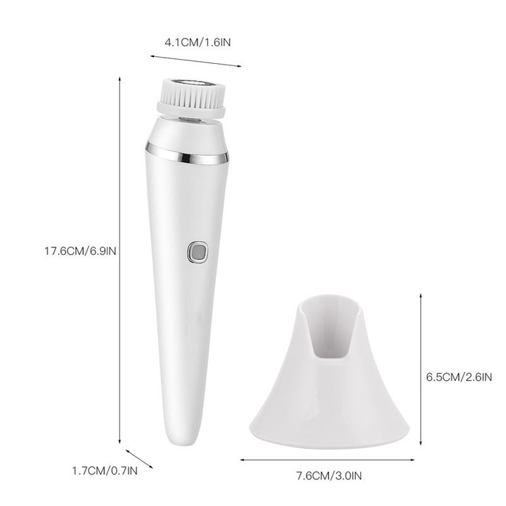 Facial Cleansing Brush with 4 Brush Heads