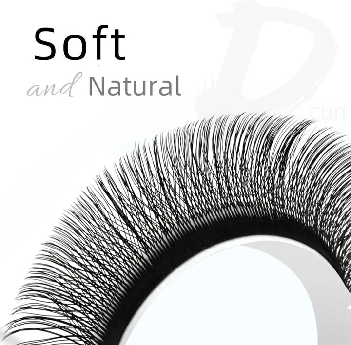 W Lashes Extensions D Curl Mixed Tray(0.07-D, 8-14mm Mix)