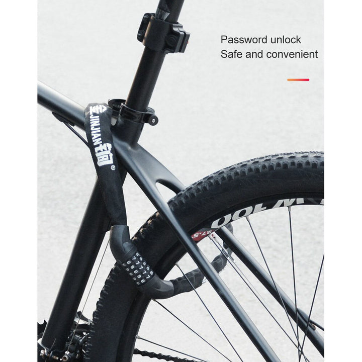 5 Digit Combination Bicycle Chain Lock - Blue