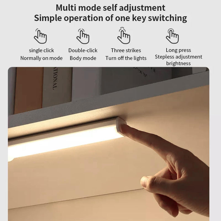 32CM Rechargeable Motion Sensor Night Light Cabinet Light-White
