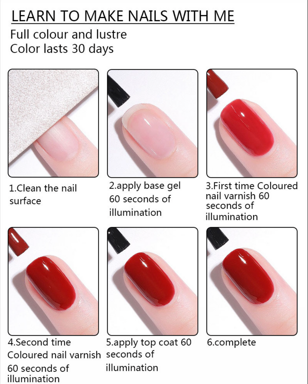 Gel Nail Polish Kit with UV Light