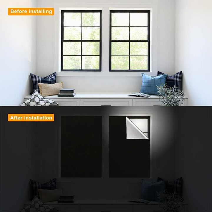 Window Curtain Shade 100% Black Out 45x200CM