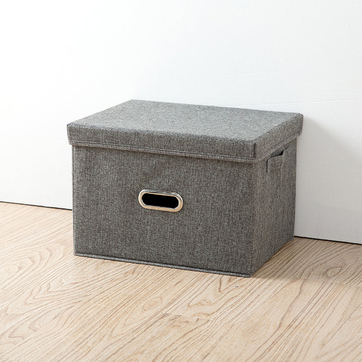 Collapsible Storage Bins with Lids and Handles-L