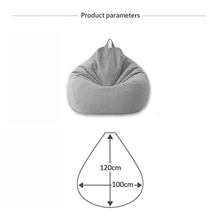 Bean Bag Cover Gray 100x120CM