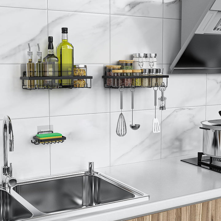 3Pcs Bathroom Shelves Basket