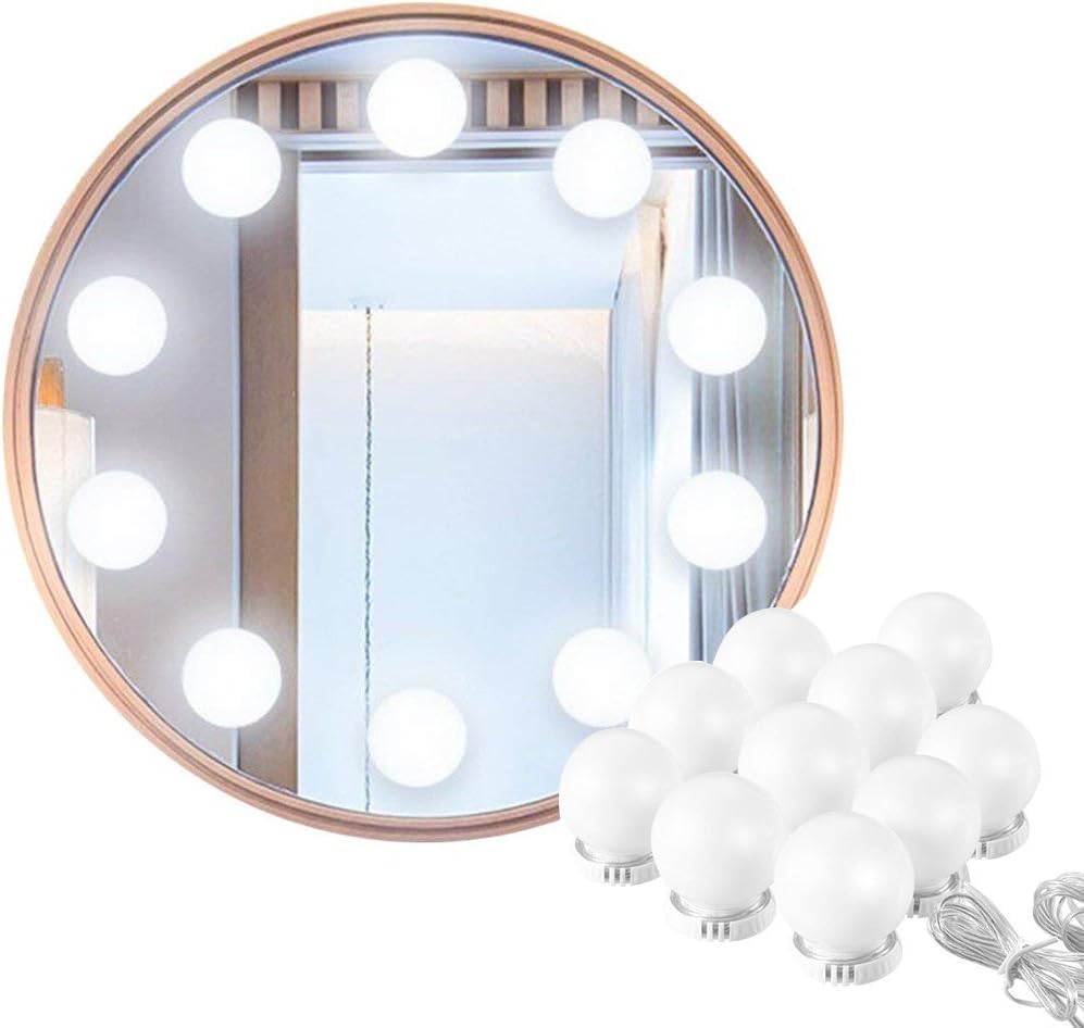 Vanity Mirror Lights Kit -10 Dimmable Light Bulbs -3 Color Model